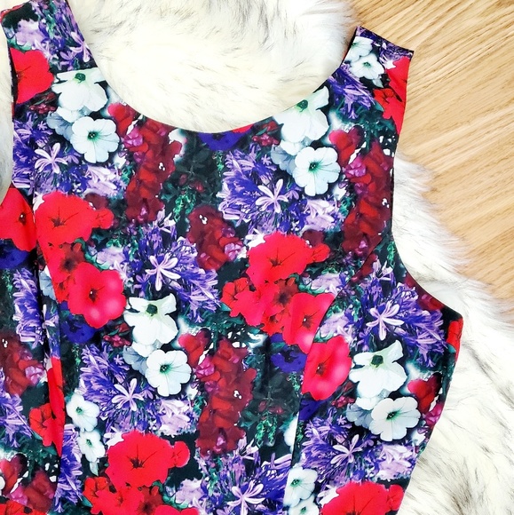 Forever 21 Floral A-Line Dress - Picture 2 of 8